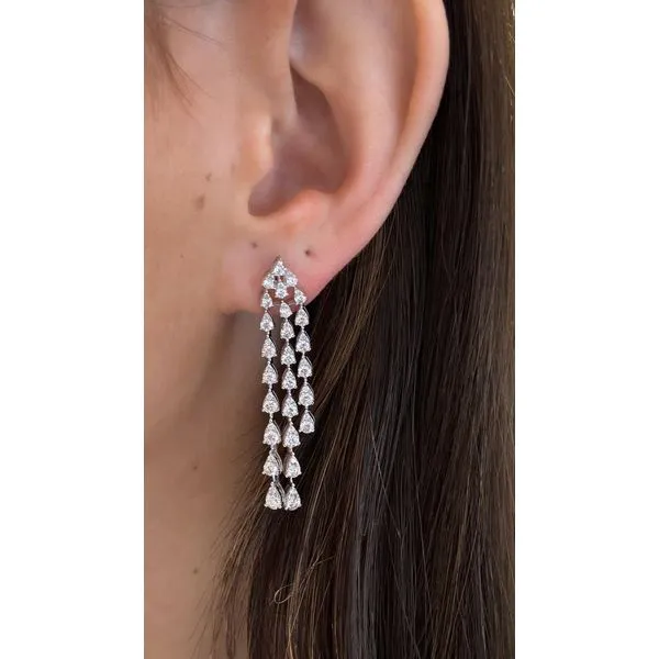 Diamond Earring Image 2 Mollys Jewelers Brooklyn, NY