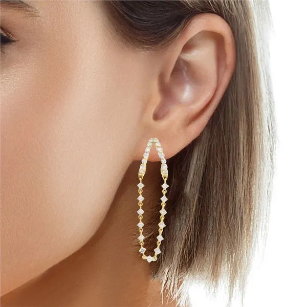 Diamond Earring Image 2 Mollys Jewelers Brooklyn, NY