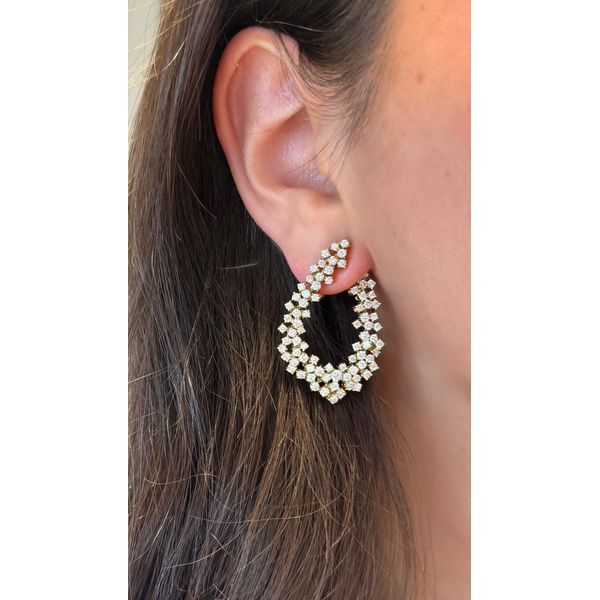 Diamond Earring Image 3 Mollys Jewelers Brooklyn, NY