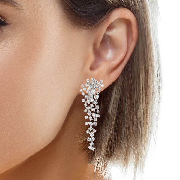 Diamond Earring Image 2 Mollys Jewelers Brooklyn, NY