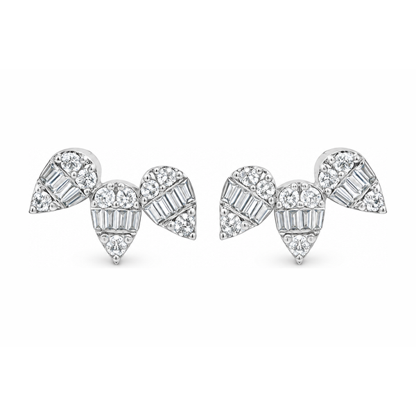 Diamond Prism Trio Crawler Earrings Mollys Jewelers Brooklyn, NY
