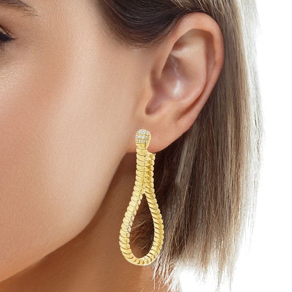 Diamond Earring Image 2 Mollys Jewelers Brooklyn, NY