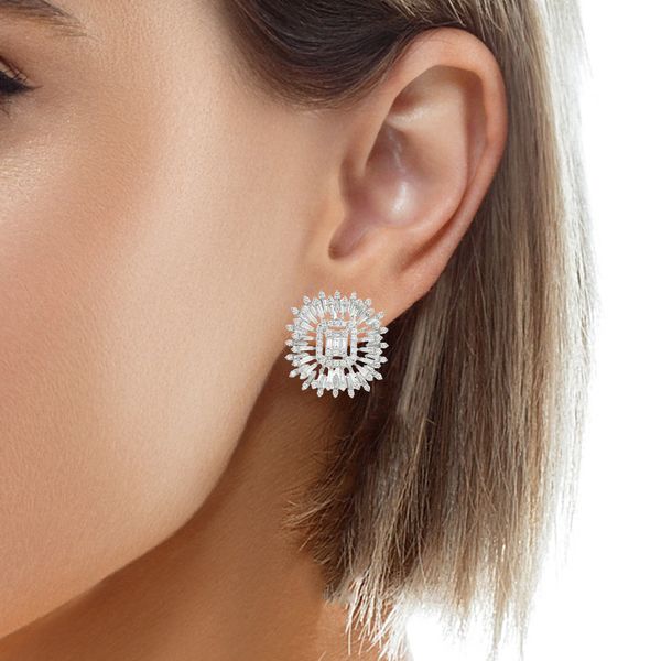 Diamond Earring Image 2 Mollys Jewelers Brooklyn, NY