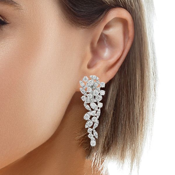 Diamond Earring Image 2 Mollys Jewelers Brooklyn, NY