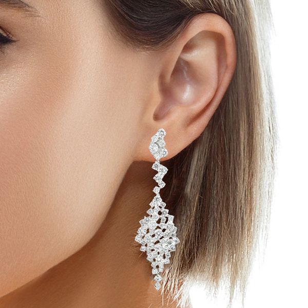 Diamond Earring Image 2 Mollys Jewelers Brooklyn, NY