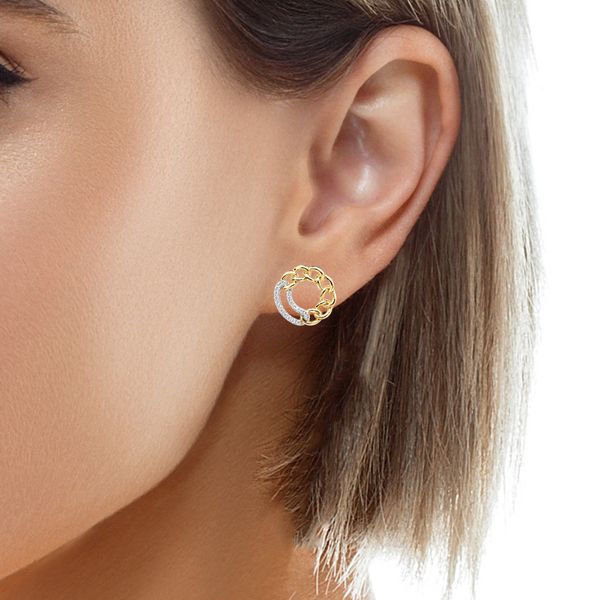 Diamond Earring Image 2 Mollys Jewelers Brooklyn, NY