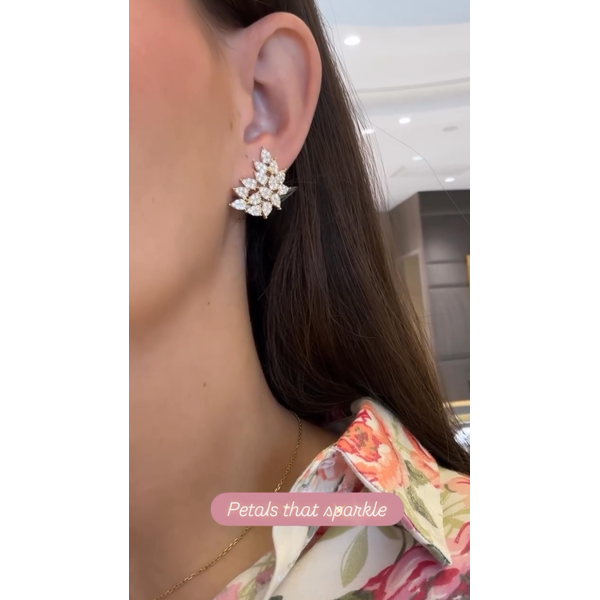 Diamond Earring Image 2 Mollys Jewelers Brooklyn, NY