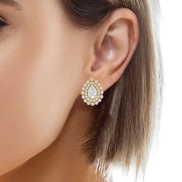 Diamond Earring Image 2 Mollys Jewelers Brooklyn, NY