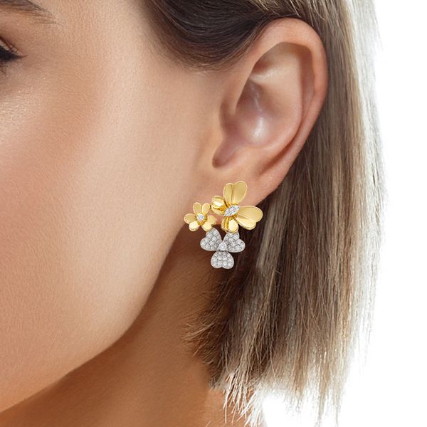 Diamond Earring Image 2 Mollys Jewelers Brooklyn, NY