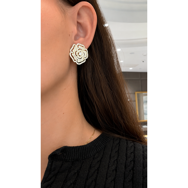 Diamond Earring Image 2 Mollys Jewelers Brooklyn, NY