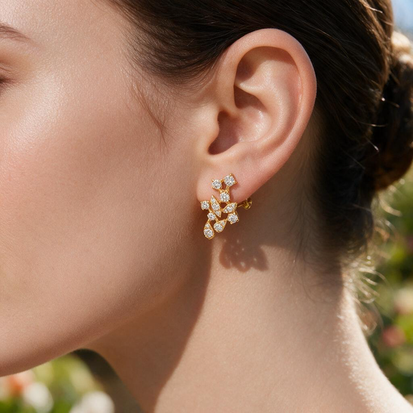 Diamond Earring Image 2 Mollys Jewelers Brooklyn, NY