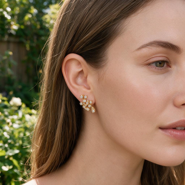 Diamond Earring Image 4 Mollys Jewelers Brooklyn, NY
