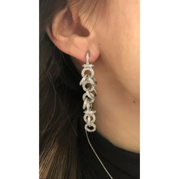 Diamond Earring Image 2 Mollys Jewelers Brooklyn, NY