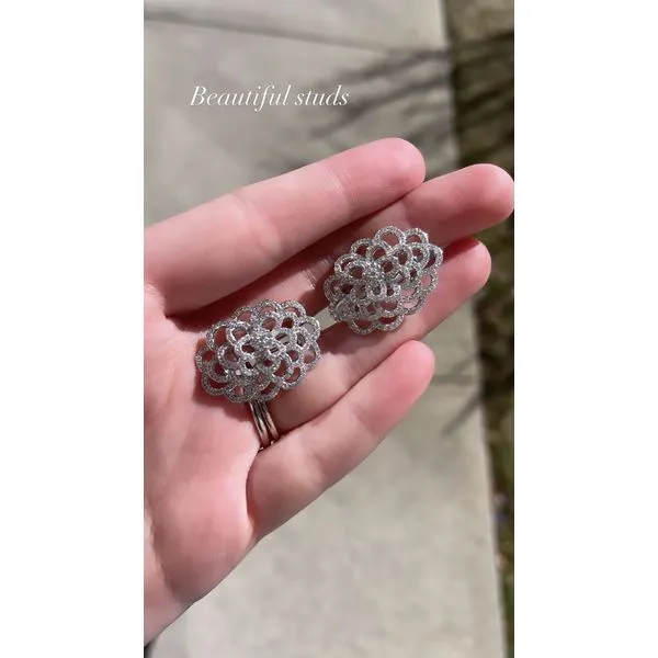 Diamond Earring Image 2 Mollys Jewelers Brooklyn, NY