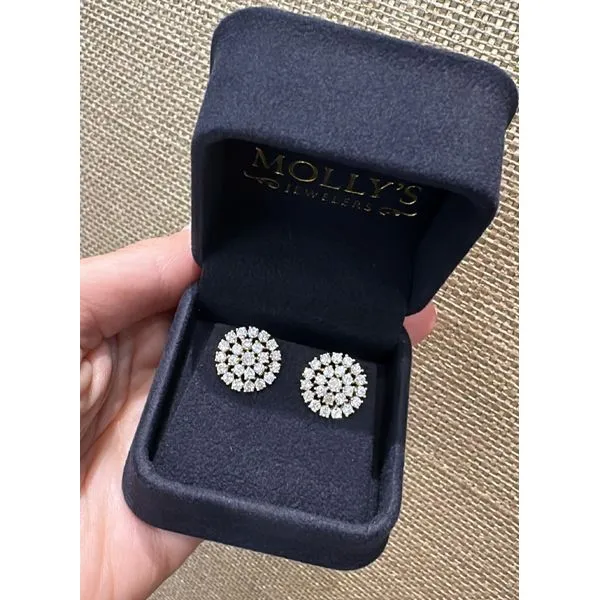 Diamond Earring Image 2 Mollys Jewelers Brooklyn, NY