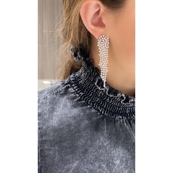 Diamond Earring Image 2 Mollys Jewelers Brooklyn, NY