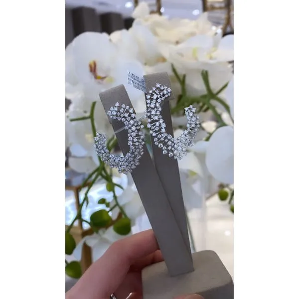 Diamond Earring Image 3 Mollys Jewelers Brooklyn, NY