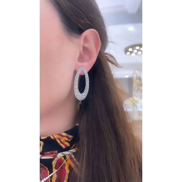 Diamond Earring Image 3 Mollys Jewelers Brooklyn, NY