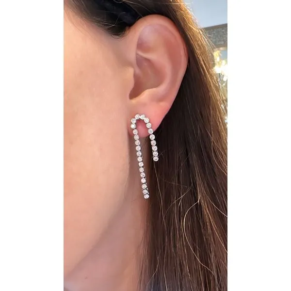 Diamond Earring Image 2 Mollys Jewelers Brooklyn, NY