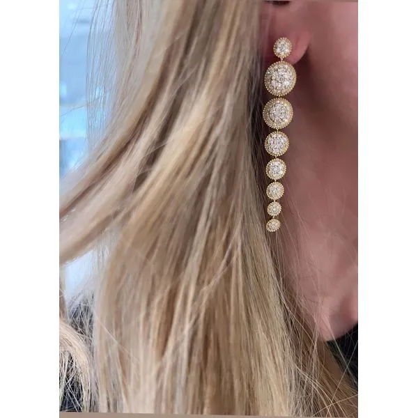 Diamond Earring Image 2 Mollys Jewelers Brooklyn, NY