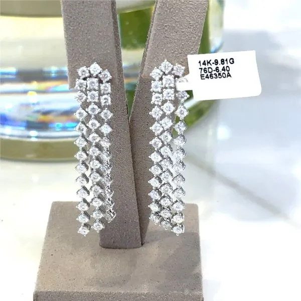 Diamond Earring Image 2 Mollys Jewelers Brooklyn, NY