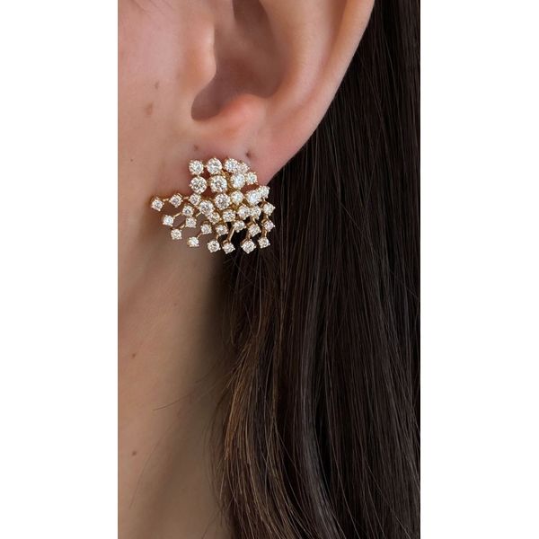 Diamond Earring Image 2 Mollys Jewelers Brooklyn, NY