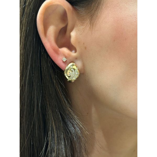 Diamond Earring Image 2 Mollys Jewelers Brooklyn, NY