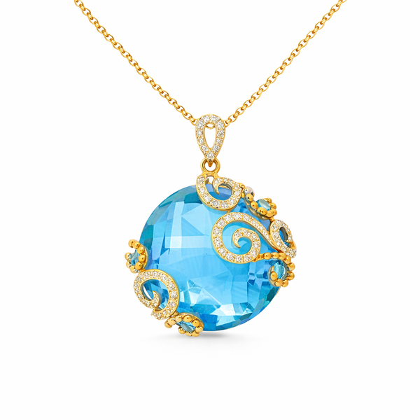 Color Pendant On a Chain Mollys Jewelers Brooklyn, NY