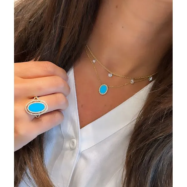 Color Pendant On a Chain Mollys Jewelers Brooklyn, NY