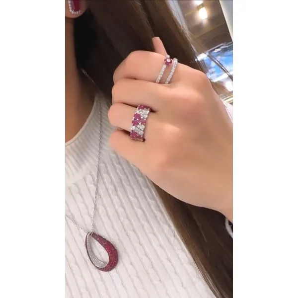 Color Pendant On a Chain Image 3 Mollys Jewelers Brooklyn, NY