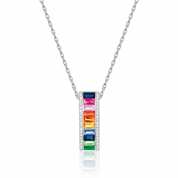 Color Pendant On a Chain Mollys Jewelers Brooklyn, NY