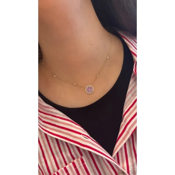 Color Pendant On a Chain Image 2 Mollys Jewelers Brooklyn, NY