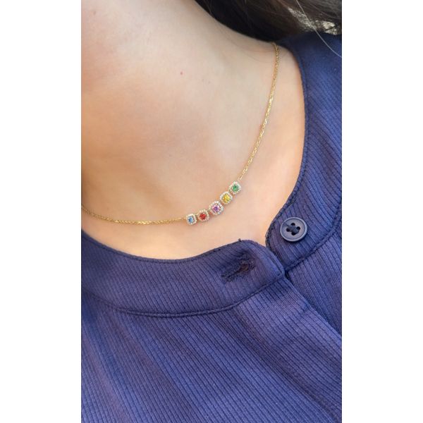 Color Pendant On a Chain Image 2 Mollys Jewelers Brooklyn, NY