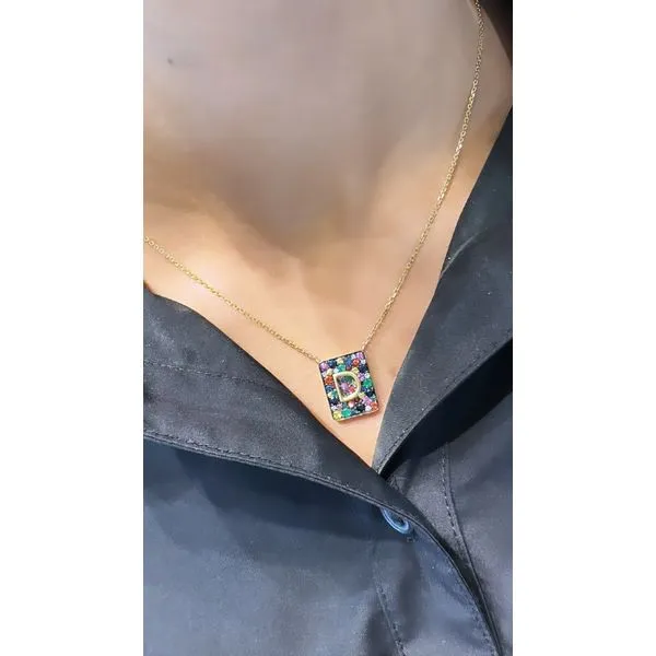 Color Pendant On a Chain Mollys Jewelers Brooklyn, NY