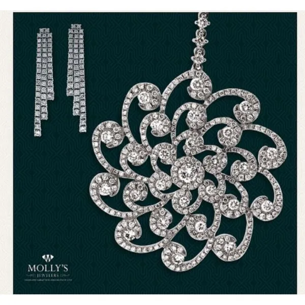 Diamond Pendant Image 3 Mollys Jewelers Brooklyn, NY