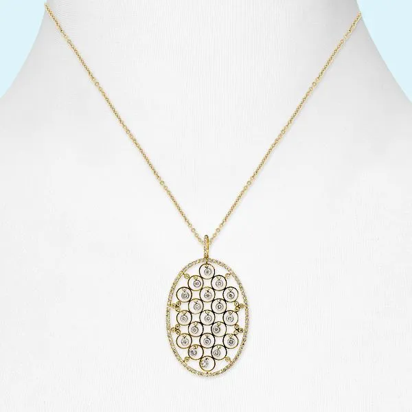 Diamond Pendant Image 2 Mollys Jewelers Brooklyn, NY