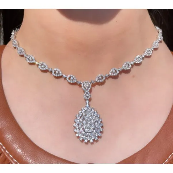 Diamond Necklace Image 2 Mollys Jewelers Brooklyn, NY