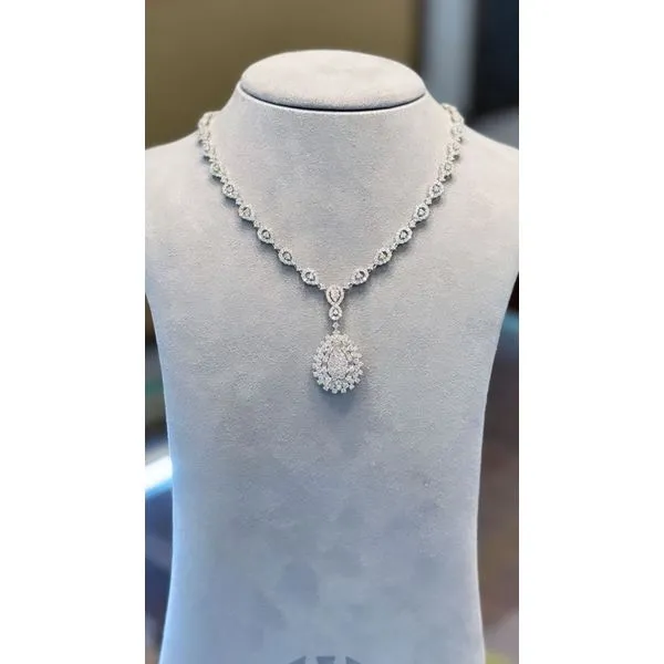 Diamond Necklace Image 3 Mollys Jewelers Brooklyn, NY