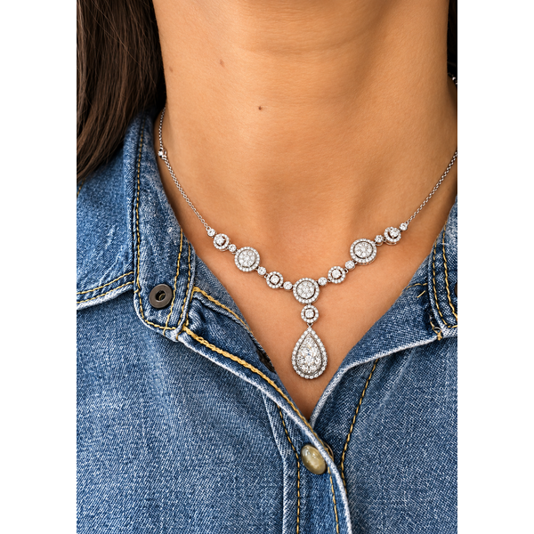 Diamond Necklace Image 2 Mollys Jewelers Brooklyn, NY
