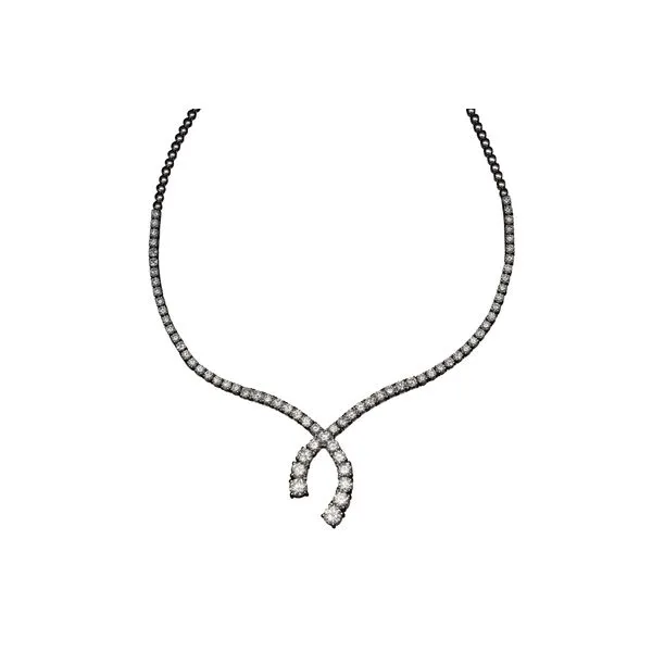 Diamond Necklace Image 4 Mollys Jewelers Brooklyn, NY
