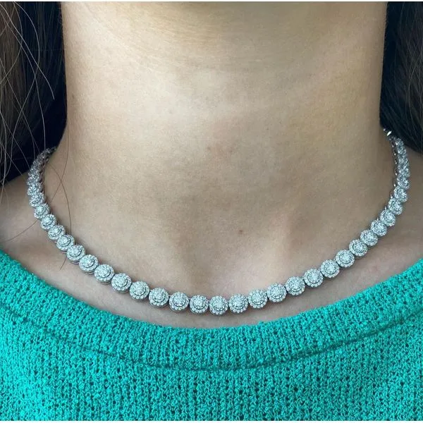 Diamond Necklace Image 2 Mollys Jewelers Brooklyn, NY