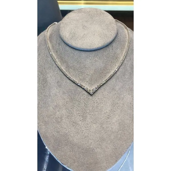 Diamond Necklace Image 2 Mollys Jewelers Brooklyn, NY