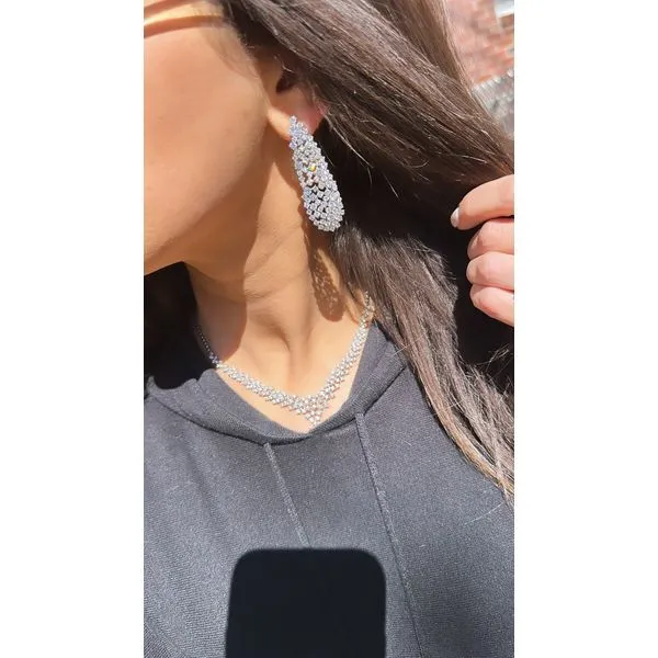 Diamond Necklace Image 4 Mollys Jewelers Brooklyn, NY