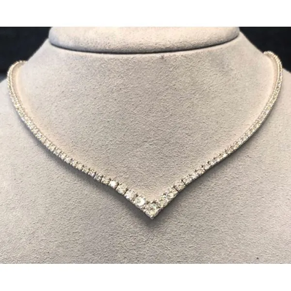 Diamond Necklace Image 2 Mollys Jewelers Brooklyn, NY