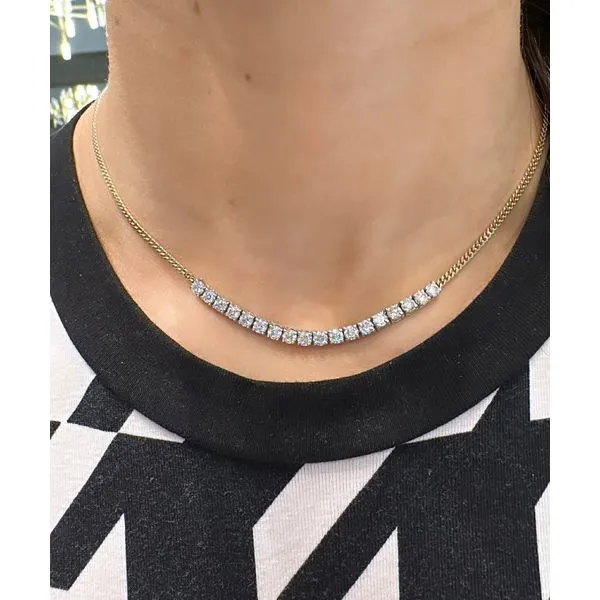 Diamond Necklace Image 2 Mollys Jewelers Brooklyn, NY