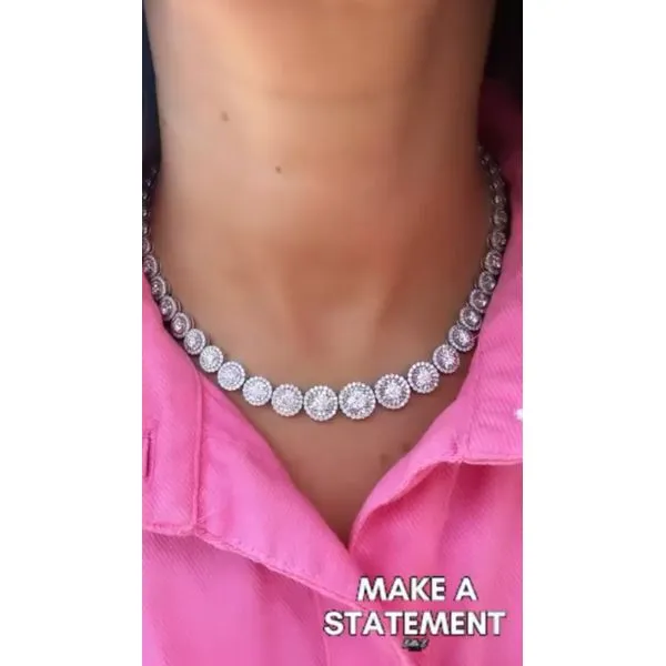 Diamond Necklace Image 2 Mollys Jewelers Brooklyn, NY