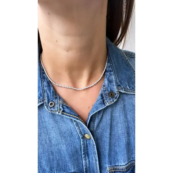 Diamond Necklace Image 5 Mollys Jewelers Brooklyn, NY