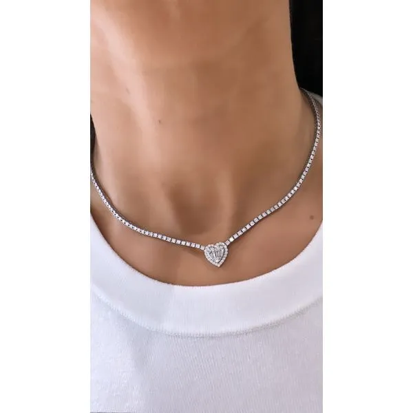 Diamond Necklace Image 2 Mollys Jewelers Brooklyn, NY