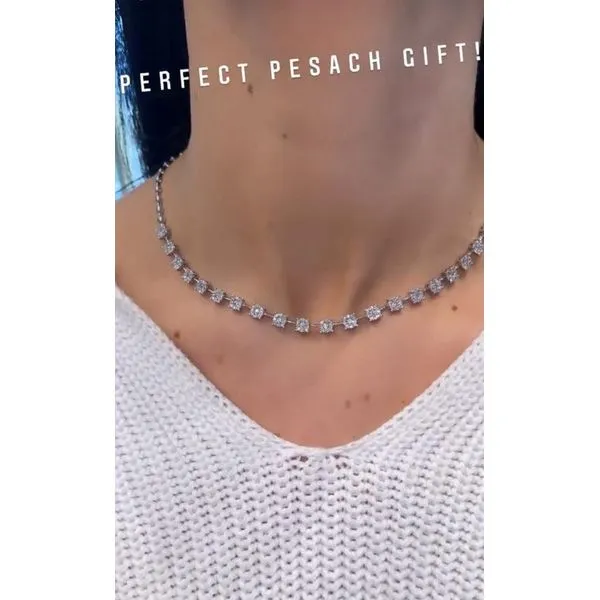 Diamond Necklace Image 3 Mollys Jewelers Brooklyn, NY