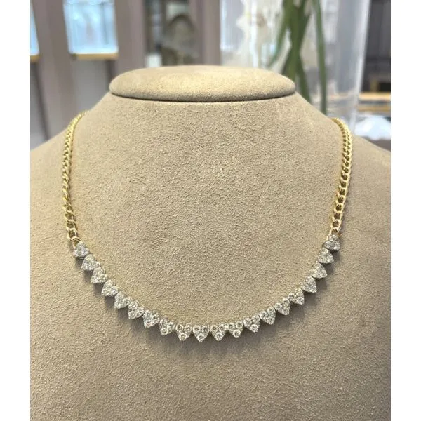 Diamond Necklace Image 2 Mollys Jewelers Brooklyn, NY